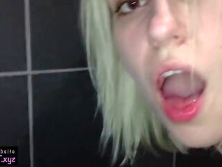Public Agent sex with Russian Teen in Mc'Donalds Toilet & Cum on Tits / Kiss Cat adult clip shows