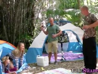 Camping teismeline stepdaughter