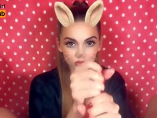 Snapchat pov น้ำมัน กระตุก ปิด | การกลืน สำเร็จความใคร่ | desirable กระต่ายบันนี่