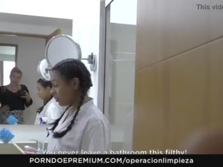 Operacion limpieza - colombianske stuepike forført og knullet hardt av employer