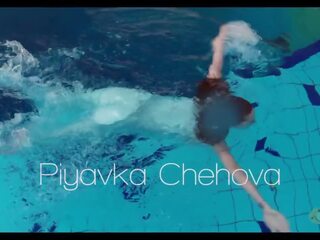 Piyavka chehova 大 bouncy 多汁 奶 水下 x 额定 夹 节目