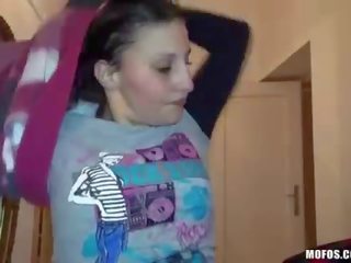 Pleasant Czech teenager Petty Cat anal for cash