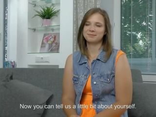 Pretty Real Virgin Blonde girlfriend From Russia Will Confirm Her Virginity Before the Camera