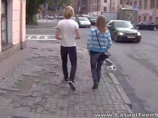 Casual Teen xxx clip Blond and blonde fuck marvelous